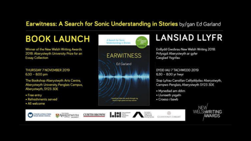 Book Launch: Earwitness by Ed Garland