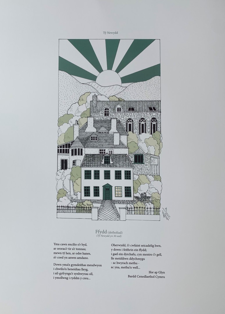 Tŷ Newydd Rhithganfyddiad Print