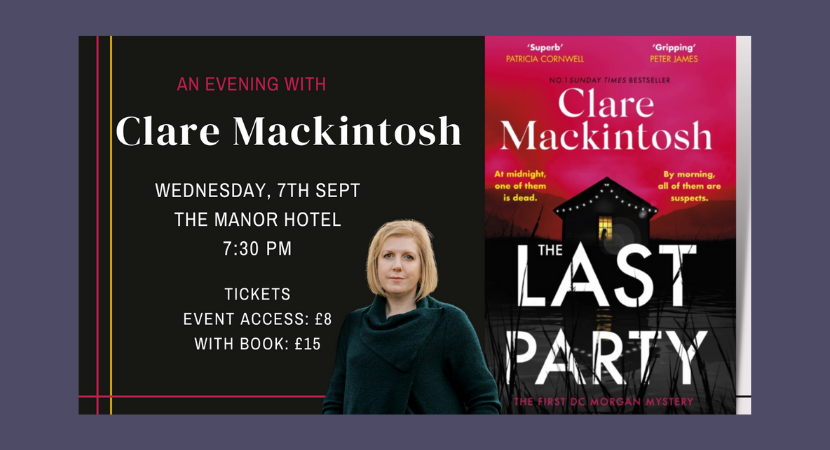 An evening with Clare Mackintosh