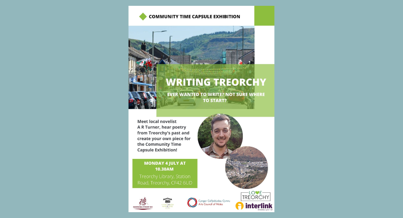 Writing Treorchy with guest author A R Turner led by Alix Edwards