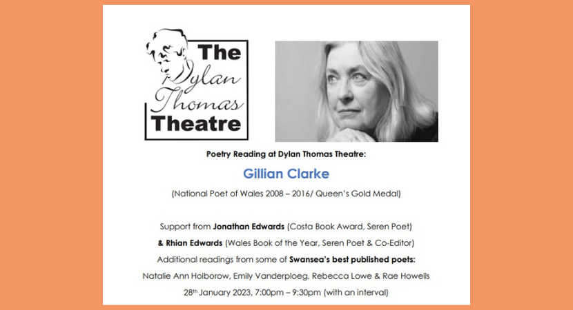 Poetry Reading at Dylan Thomas Theatre: Gillian Clarke (Funded by Literature Wales)