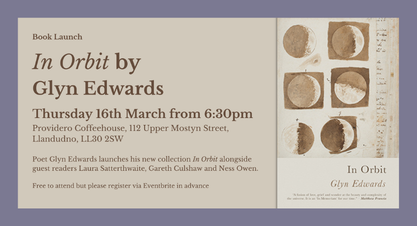 In Orbit – Glyn Edwards – Book Launch – Llandudno