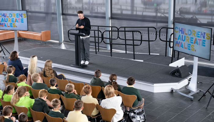 Celebrating poetry at the Senedd with the children’s poet laureates of Wales