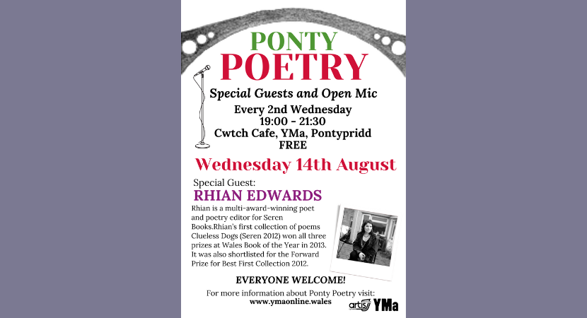 Ponty Poetry & OPEN MIC feat. Rhian Edwards