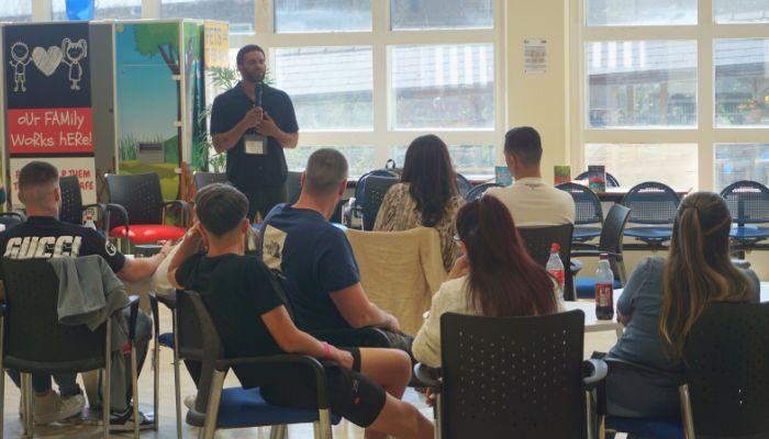 Alex Wharton inspires fathers in HMP Parc