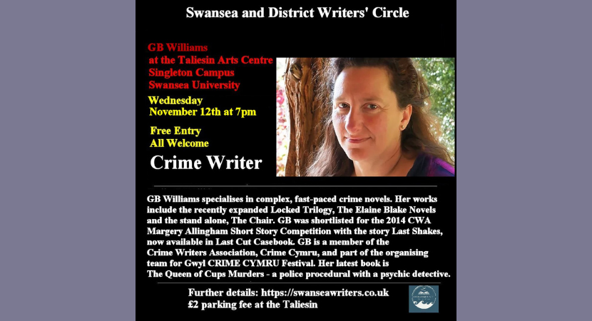 Talk by GB Williams – Crime Writer