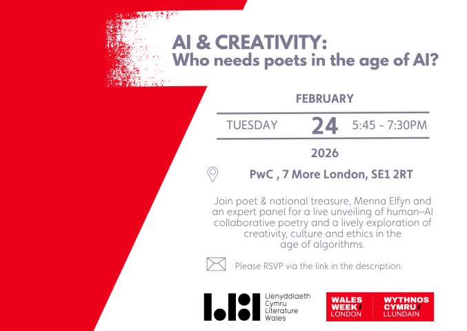 Wales Week London – AI & Creativity: who needs poets in the age of AI?