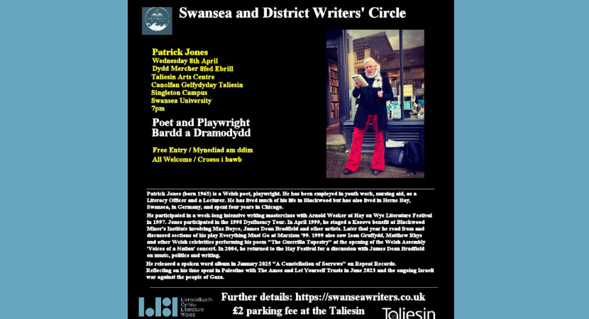 Patrick Jones Talk and Reading