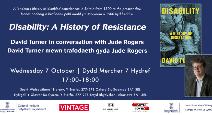 ‘Disability: A History of Resistance’ – David Turner in conversation with Jude Rogers