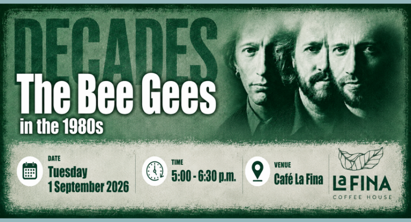 Book Talk & Celebration – DECADES: The Bee Gees in the 1980s